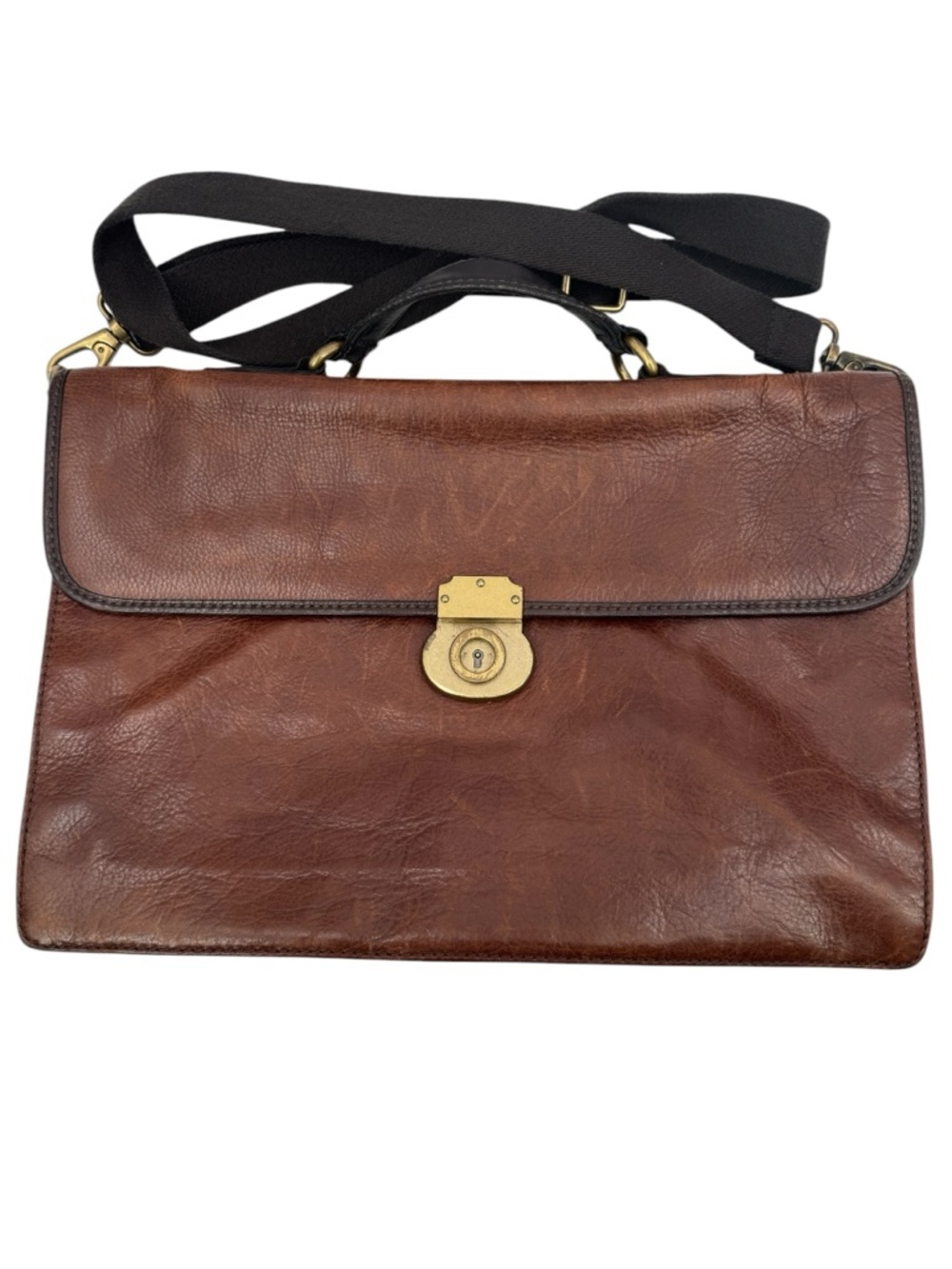 Fossil Vintage Leather Briefcase Brown